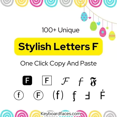 Stylish Letter F