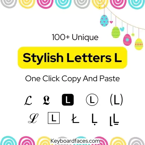 Stylish Letter L