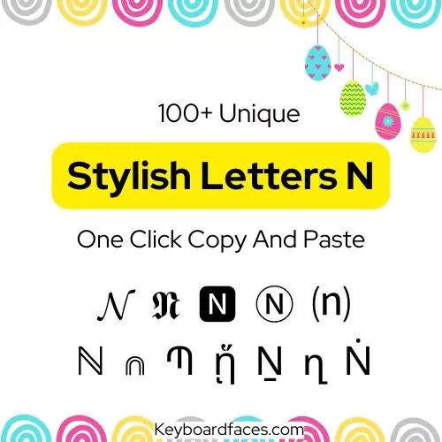 Stylish Letter N