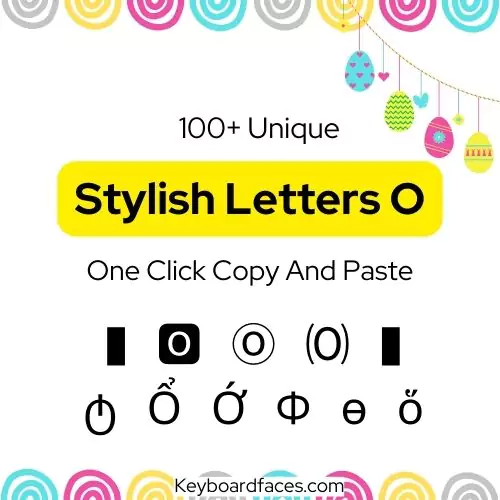 Stylish Letter O