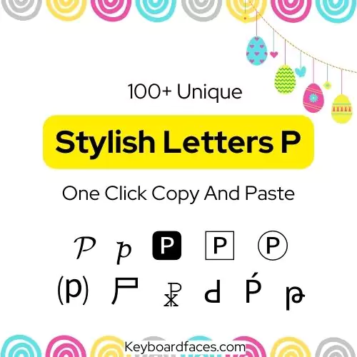 Stylish Letter P