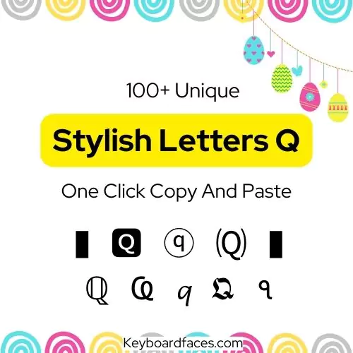 Stylish Letter Q