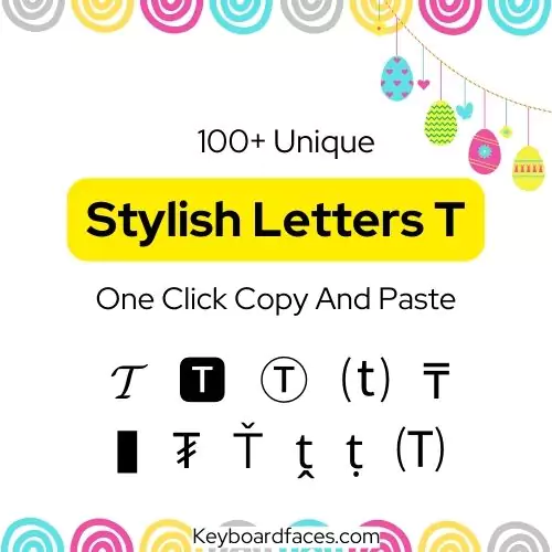Stylish Letter T