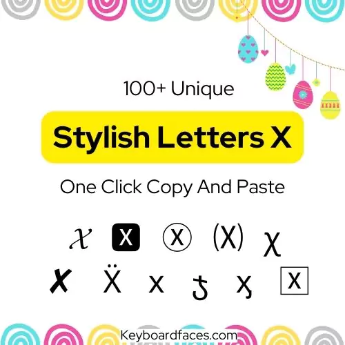 Stylish Letter X
