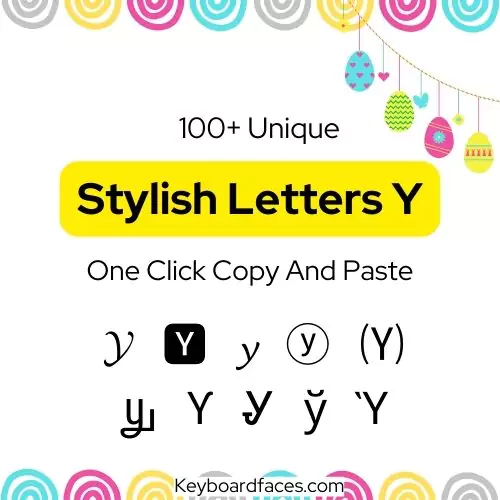 Stylish Letter Y