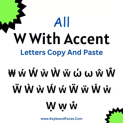 W With Accent